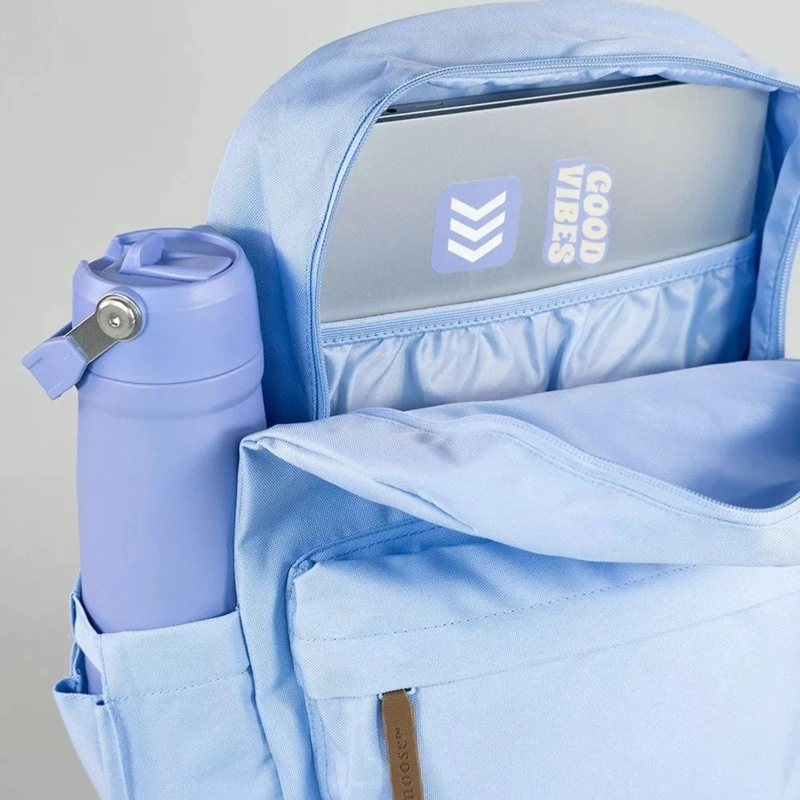 MOCHILA MANHATTAN SOFT BLUE MOOSE - 1