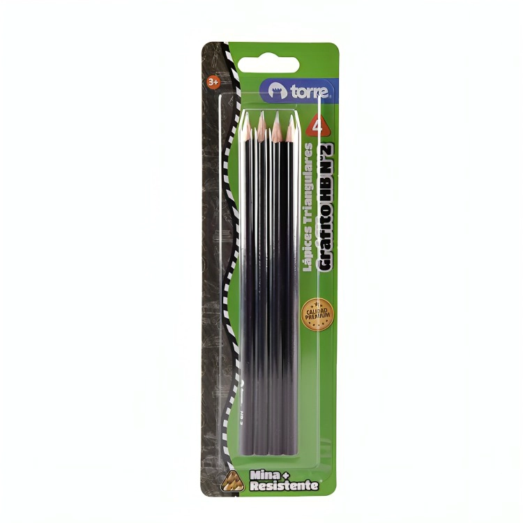 PACK 4 DE SET BLISTER 4 LAPICES GRAFITO N° 2 – TORRE - 2