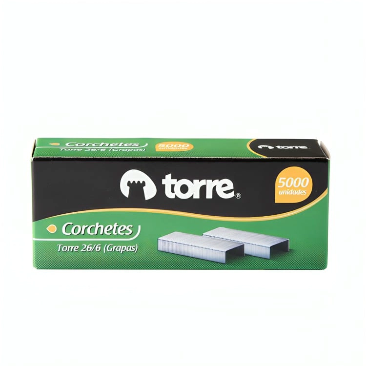 PACK 3 CORCHETES 26/6 5000 UND. – TORRE - 3