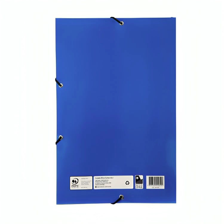 PACK 4 CARPETA OFICIO CARTERA AZUL - 3