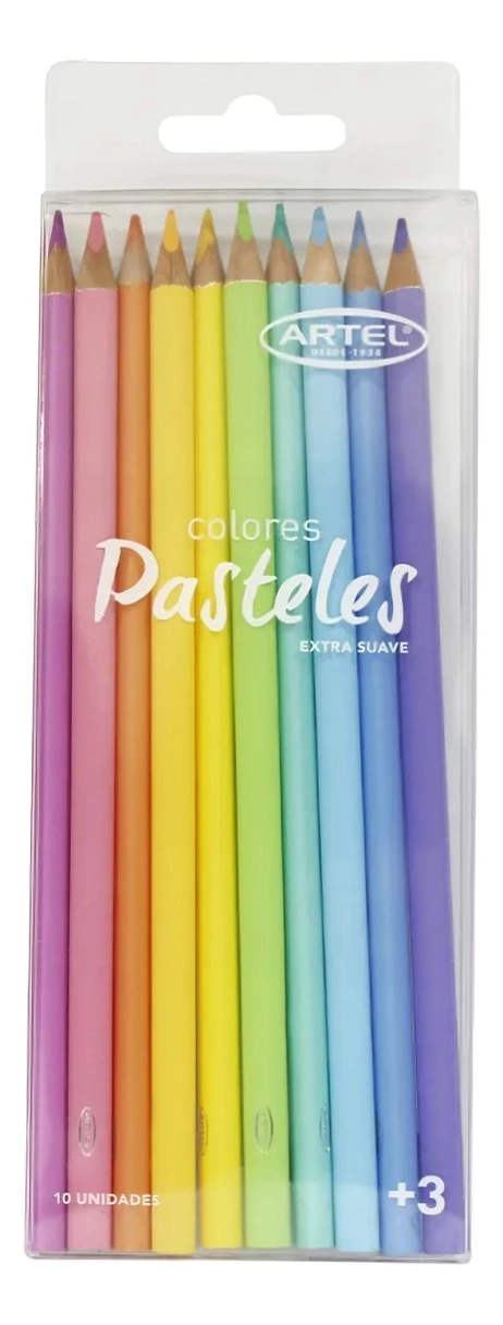 PACK 3 SET 10 LAPICES DE COLOR PASTEL – ARTEL - 2