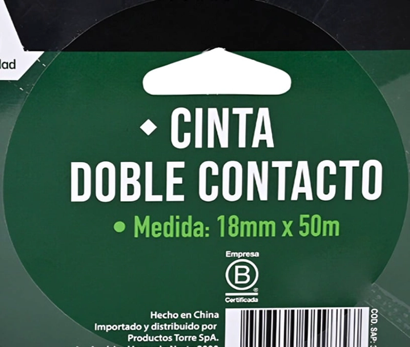 PACK 3 CINTA DOBLE CONTACTO 18MM. X50M. – TORRE - 2