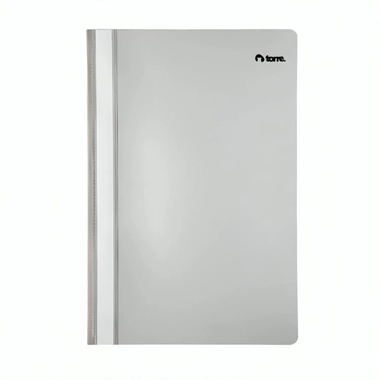 PACK 4 CARPETA PVC PLAST FILE OFICIO GRIS - 1