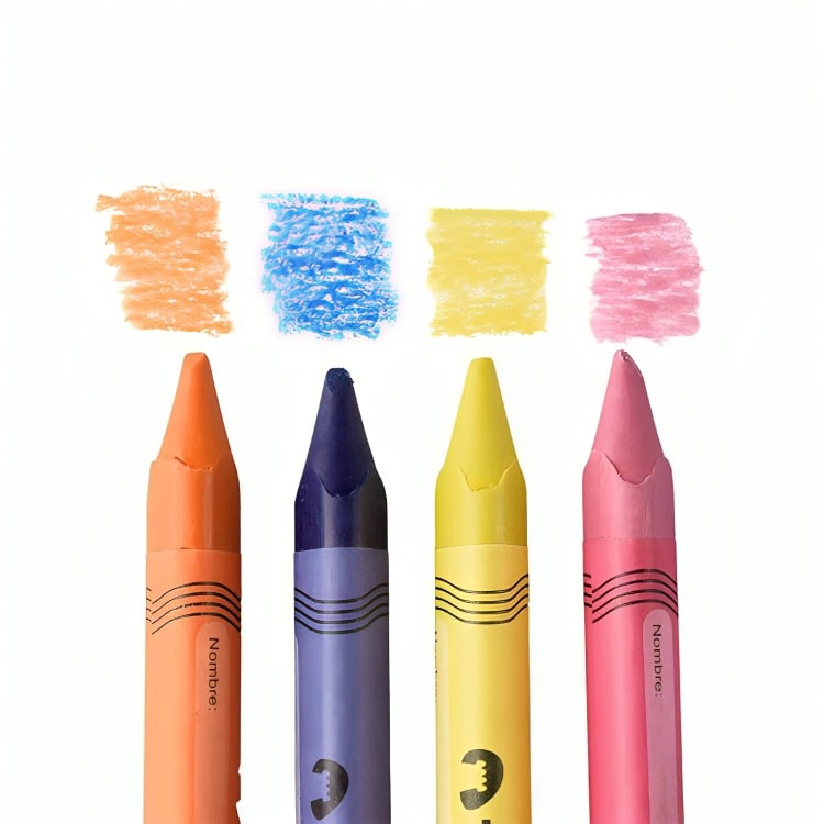 PACK 4 LAPICES CERA 12 COLORES TRIANGULAR - 2