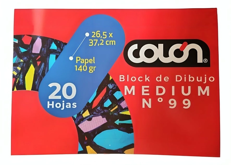 PACK 3 BLOCK DE DIBUJO MEDIUM N°99 20 HOJAS - 3