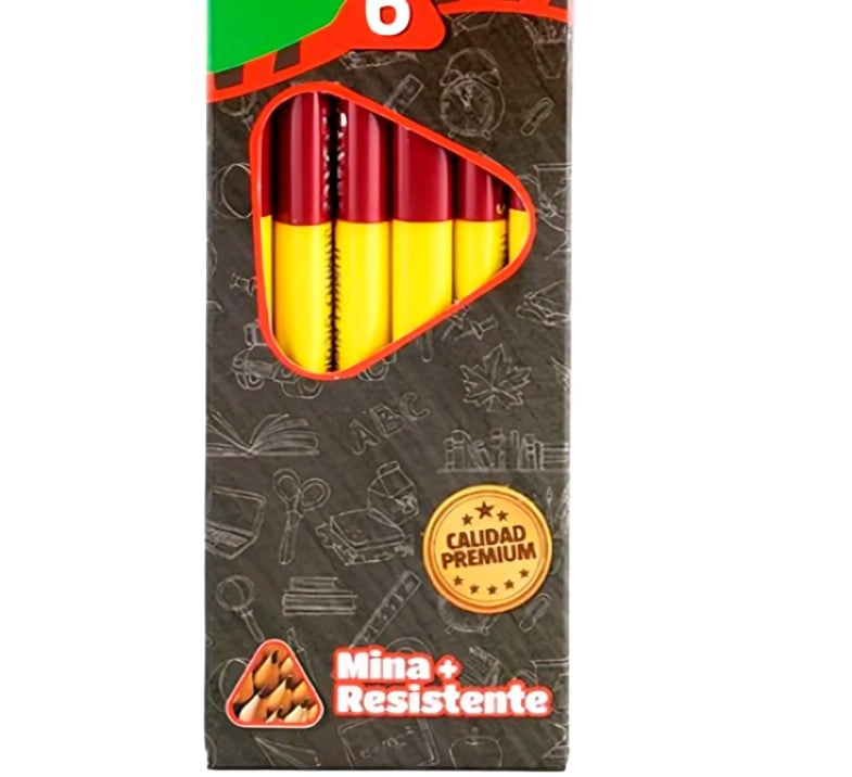PACK 3 SET 6 LAPICES JUMBO BICOLOR GRAFITO – TORRE - 1