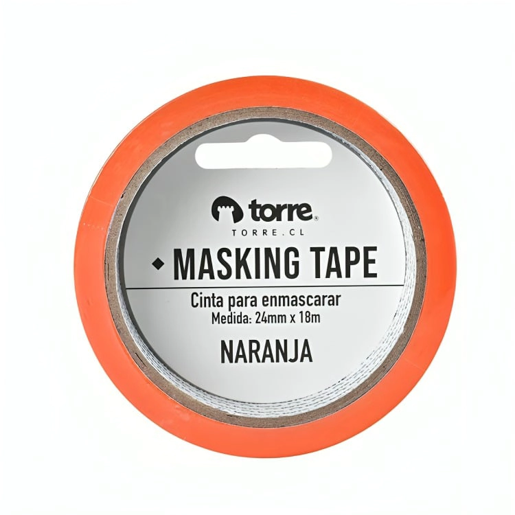 PACK 3 CINTA MASKING NARANJO 24MM. X18M. – TORRE - 1