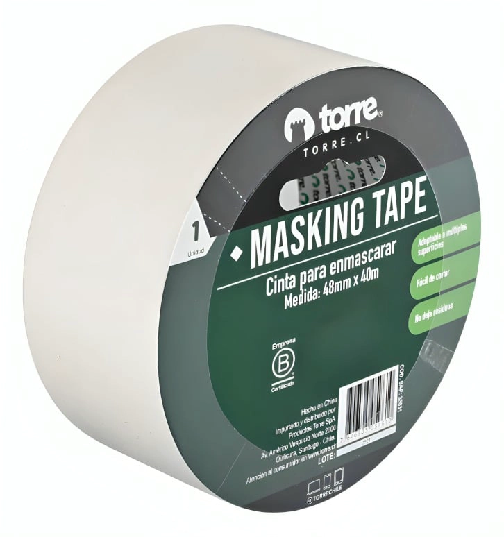 PACK 3 CINTA MASKING TAPE CREMA 36MM. X40M. – TORRE - 3