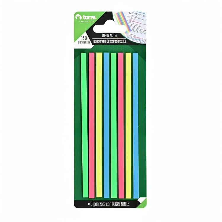 PACK 4 BANDERITAS DESTACADORAS XL 4 COLORES 160 UNID - 3