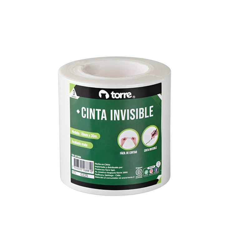 PACK 3 CINTA INVISIBLE SET 3 UNIDADES 18MM. X30M. – TORRE - 1