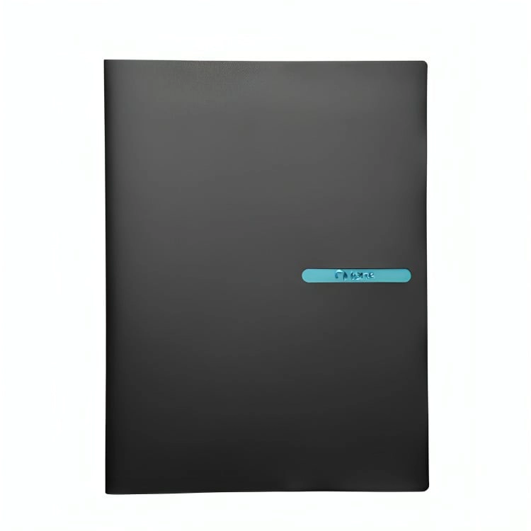 PACK 4 CARPETA 5 BOLSILLOS NEGRO - 2