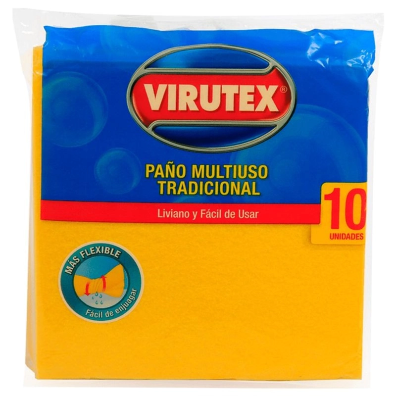PACK X 4 PAÑO MULTIUSO TRADICIONAL 10 UND. – VIRUTEX - 3