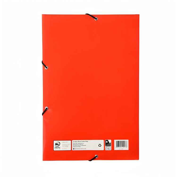 PACK 3 CARPETA OFICIO CARTERA / ROJA – TORRE - 2