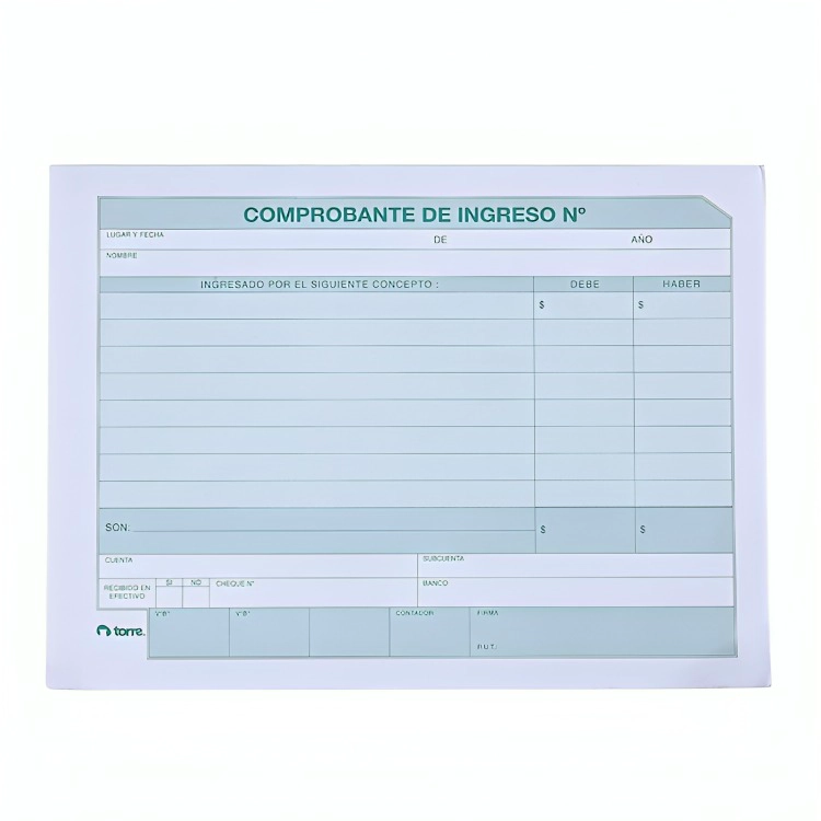 PACK 3 COMPROBANTE EGRESO 50 HOJAS. – TORRE - 2