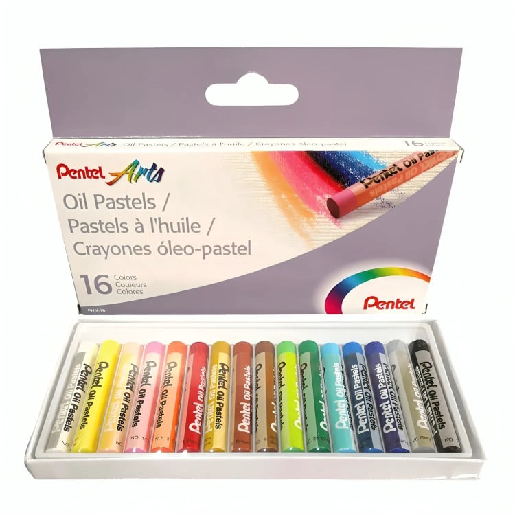 PACK 2 DE SET DE LAPICES PASTELES 16 COLORES – PENTEL - 2