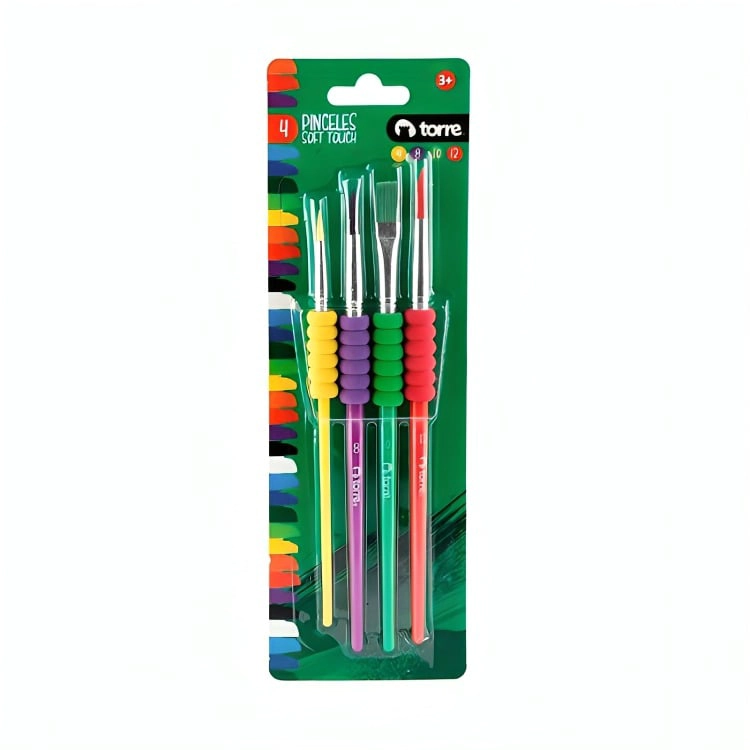 PACK 2 DE SET PINCELES CON GRIP COLORES – TORRE - 1