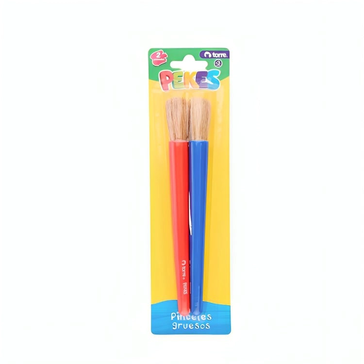 PACK 2 PINCELES GRUESOS PEKES BLISTER – TORRE - 1