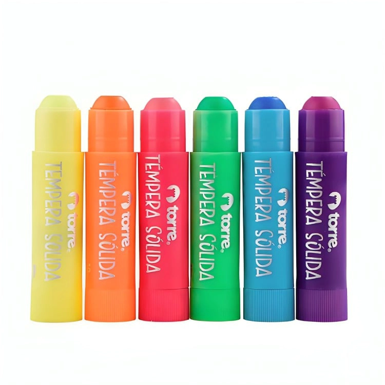 TE MPERA SOLIDA 6 COLORES FLUOR – TORRE - 2
