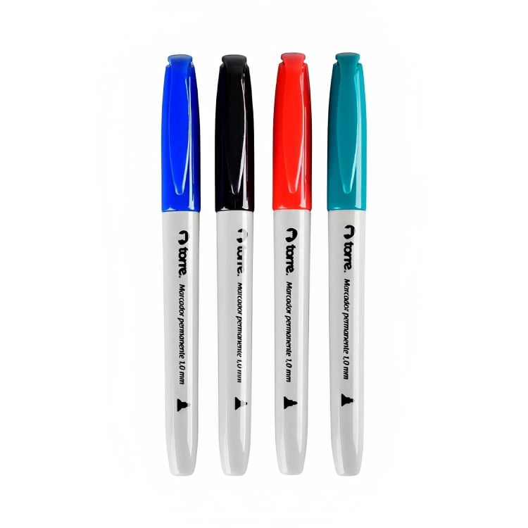 PACK 2 BLISTER MARCADORES PERMANENTE 4 COLORES – TORRE - 2