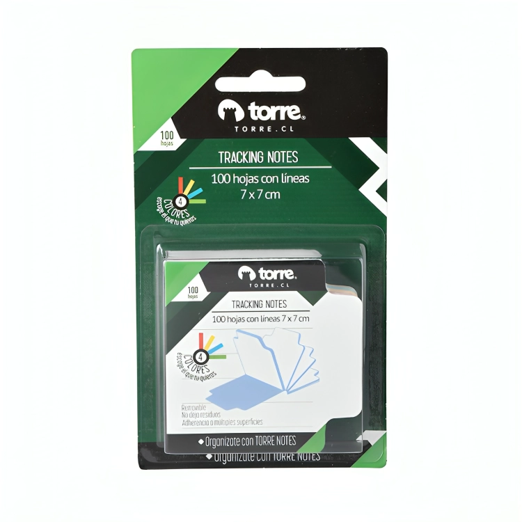PACK 2 NOTAS TRACKING 7×7 CM. 100 HOJAS – TORRE - 1