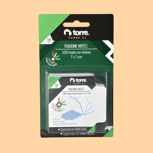 PACK 2 NOTAS TRACKING 7×7 CM. 100 HOJAS – TORRE - 2