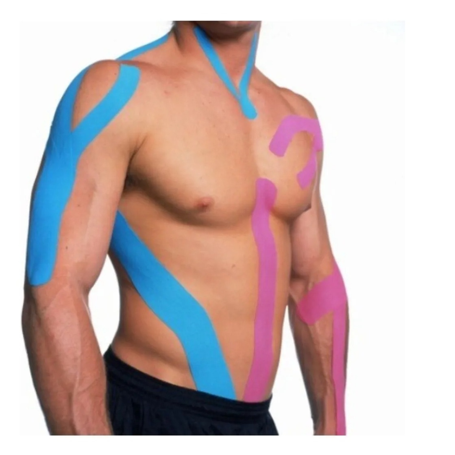 PACK X3 CINTA KINESIOTAPE PARA LESIONES MUSCULARES FISIO 5CMX5M - 5