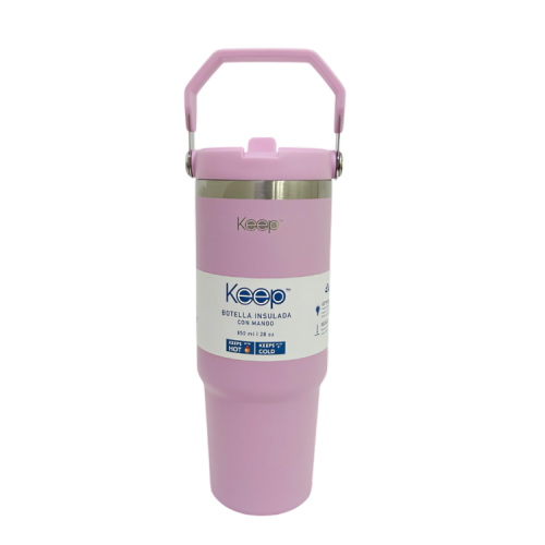 BOTELLA INSULADA CON MANGO 85O ML KEEP - 4