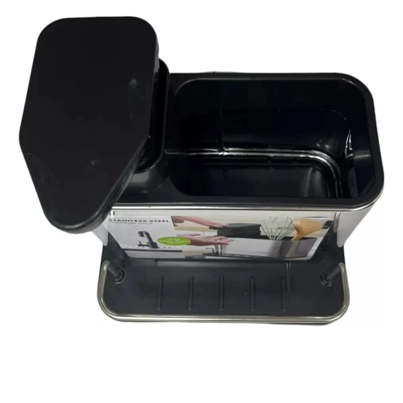 DISPENSADOR DE LAVALOZAS JABON Y PORTA ESPONJA ORGANIZADOR - 2