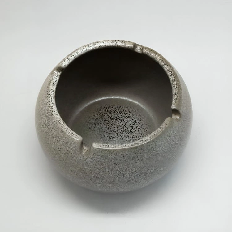 CENICERO PORCELANA GRIS WAYU - 2
