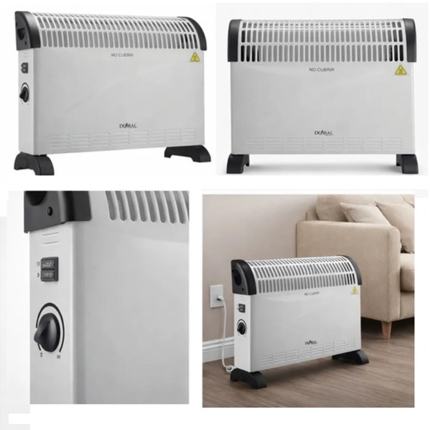 ESTUFA CONVECTOR ELE CTRICO ZYY-VS-01SS MARCA DORAL 3 NIVELES - 3