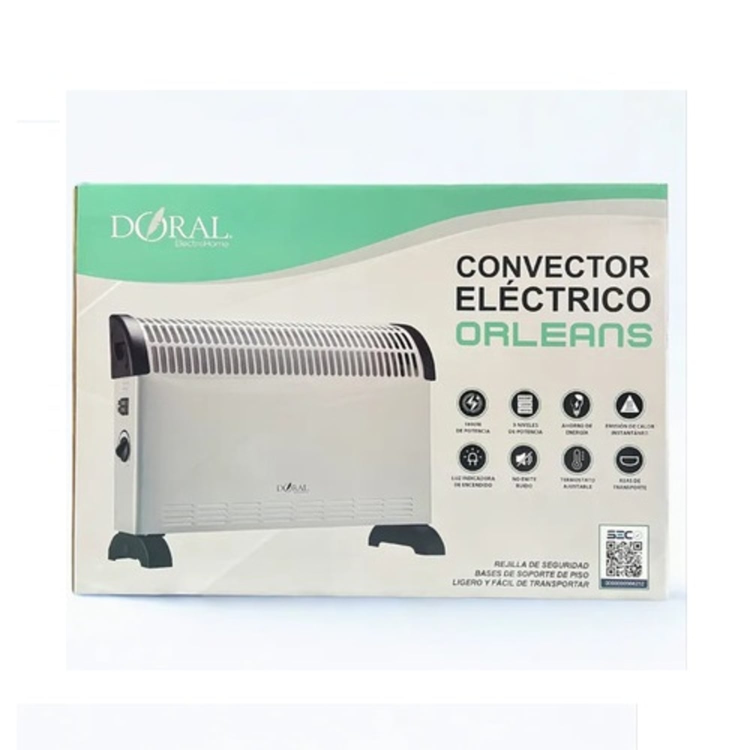 ESTUFA CONVECTOR ELE CTRICO ZYY-VS-01SS MARCA DORAL 3 NIVELES - 4