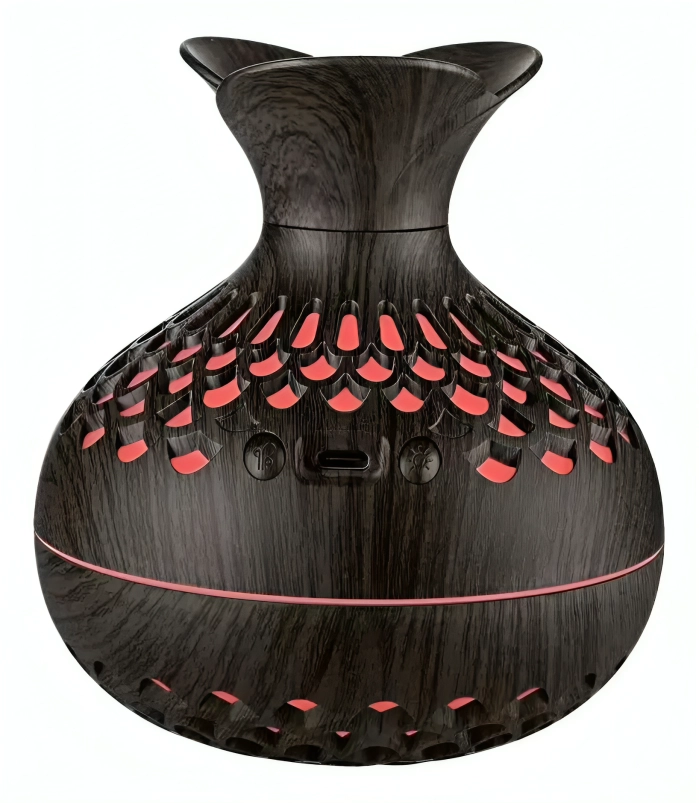 HUMIDIFICADOR DE JARRON DE GRANO DE MADERA - 2