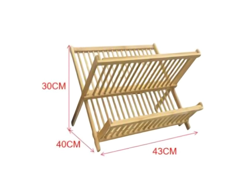 ESCURREPLATOS DE MADERA SECADOR DE PLATOS PARA COCINA - 3