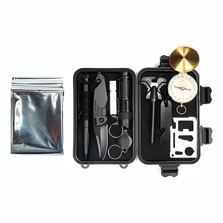 KIT HERRAMIENTAS DE SUPERVIVENCIA CAMPING 10 EN 1 - 2