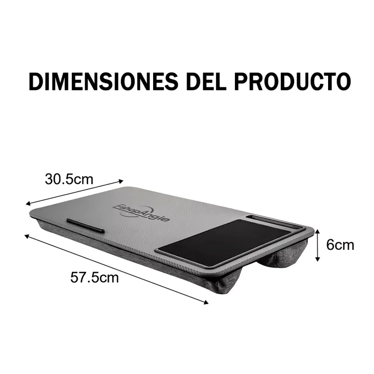 SOPORTE NOTEBOOK CAMA BANDEJA CELULAR MOUSE ERGONOMICO - 3