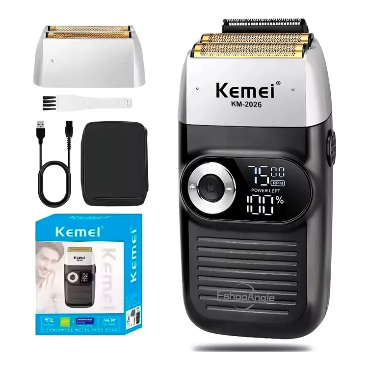 MAQUINA AFEITADORA SHAVER KEMEI KM-2026 INALAMBRICA USB - 2