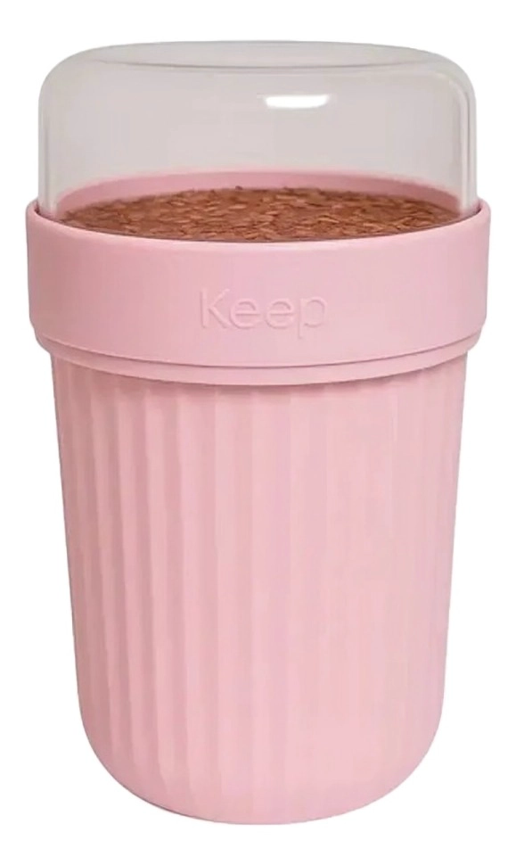 MUG METALICO VERDE ACERO 450ML KEEP - 2
