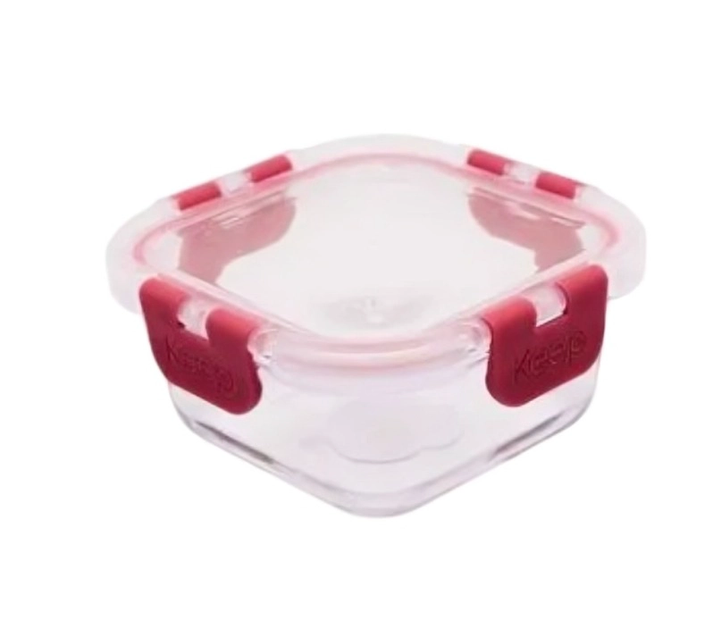 CONTENEDOR HERMETICO CUADRADO 520ML GLASS KEEP - 3