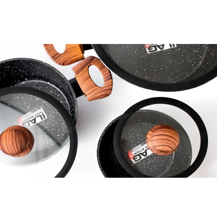 BATERIA DE COCINA KEEP GRANITE LINE 7 PIEZAS - 1