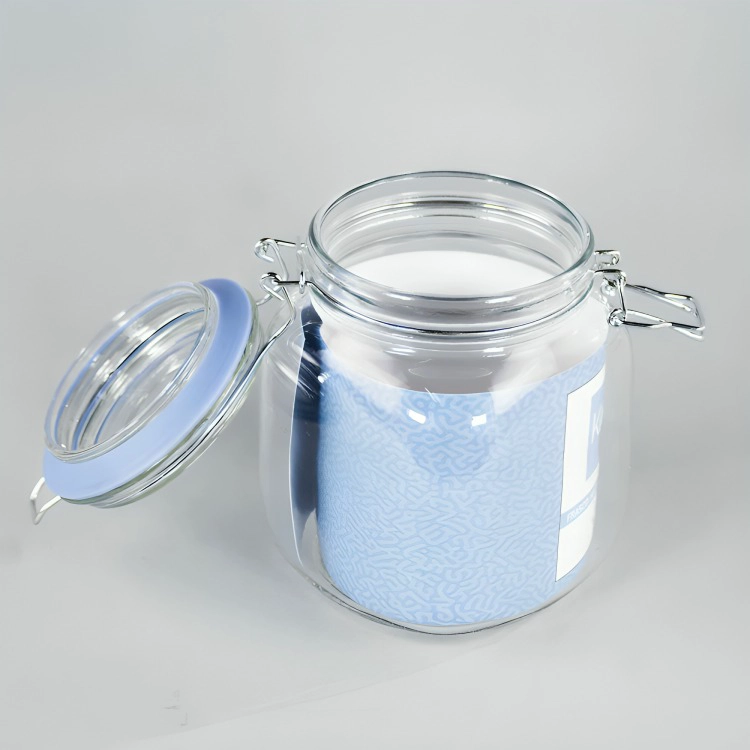 FRASCO CONTENEDOR HERMETICO DE VIDRIO GRANDE 1000ML KEEP LILA - 3