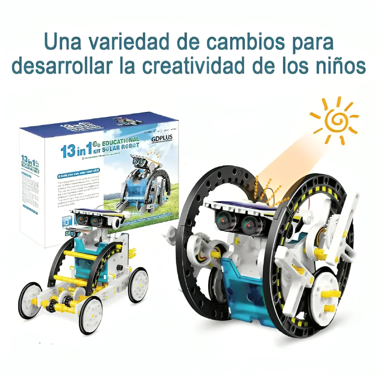 ROBOT SOLAR 13 EN 1 EDUCATIVO STEM ROBOTICA DIDACTICO NIÑOS - 1