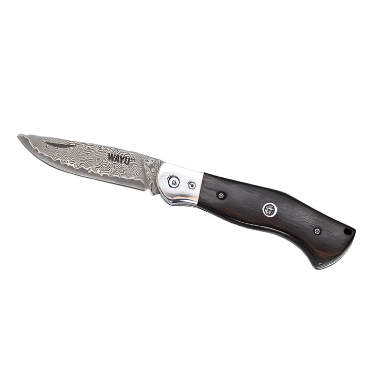 CUCHILLO NAVAJA ACERO DAMASCUS WAYU - 2