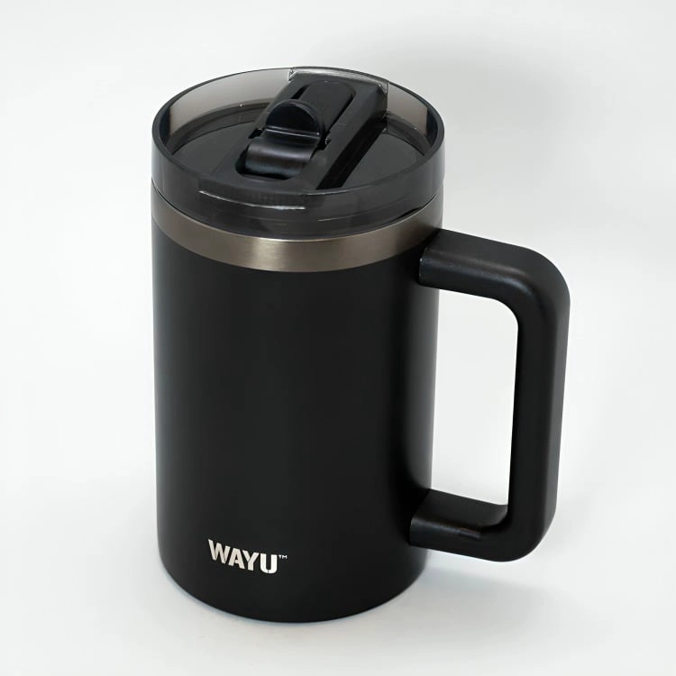 VASO 650ML BLACK INSULATED MATTE WAYU - 1