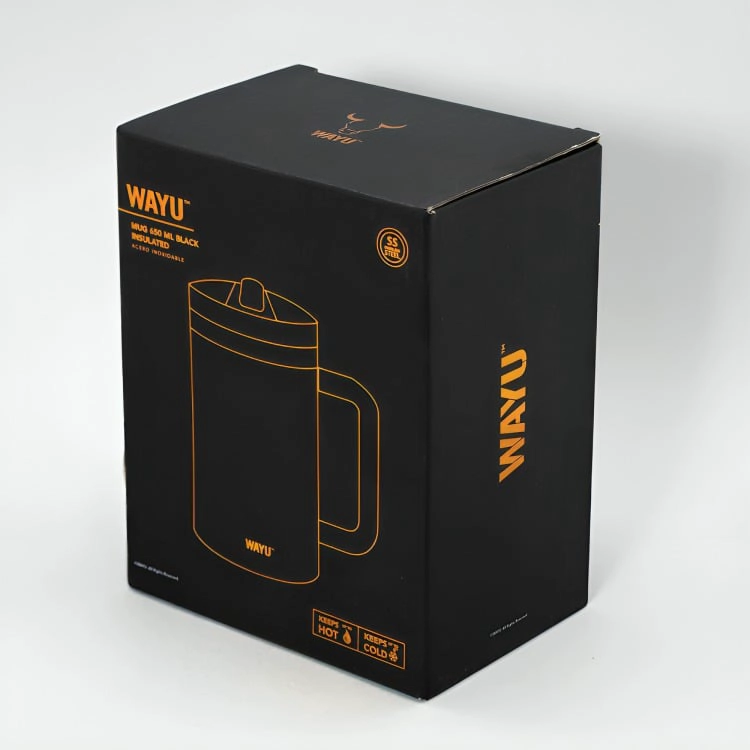 VASO 650ML BLACK INSULATED MATTE WAYU - 2