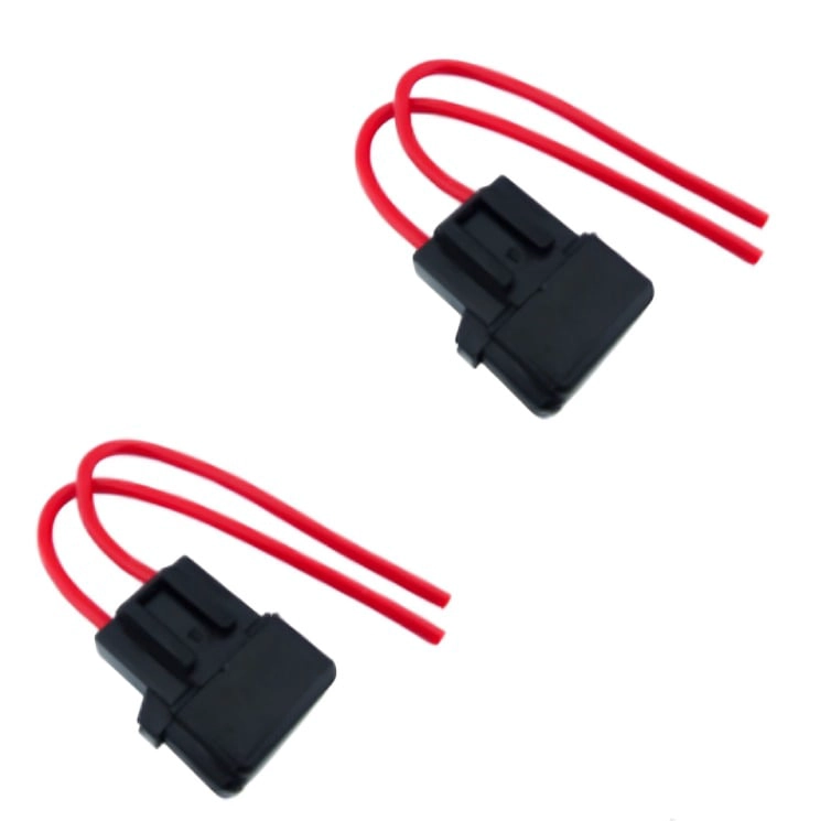 PORTA FUSIBLE GRANDE PARA AUTO SET X 2 PCS CON CABLE AUTOGP - 3