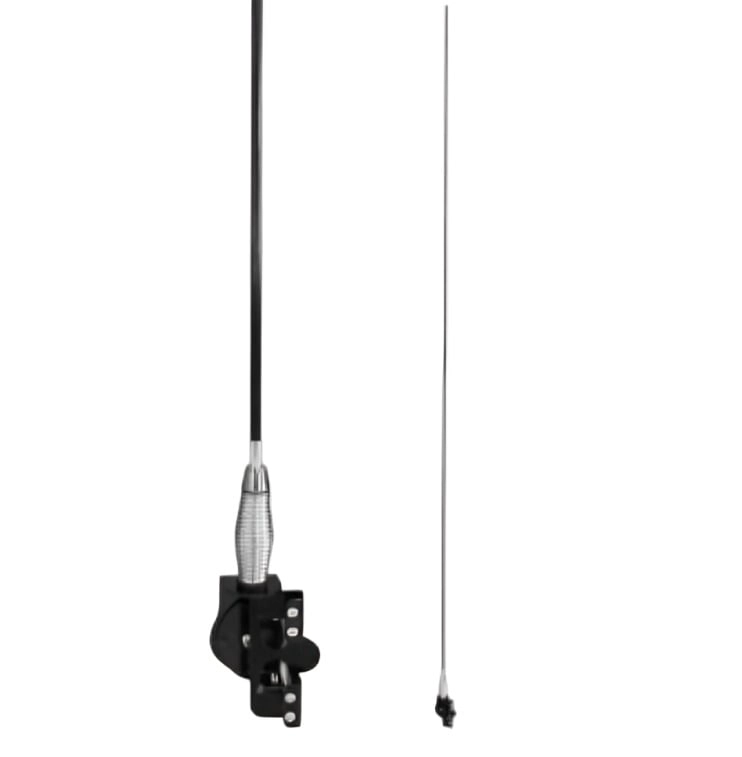 ANTENA LATIGO FLEXIBLE PARA AUTO 2 METROS CON BASE DE AGARRE - 3