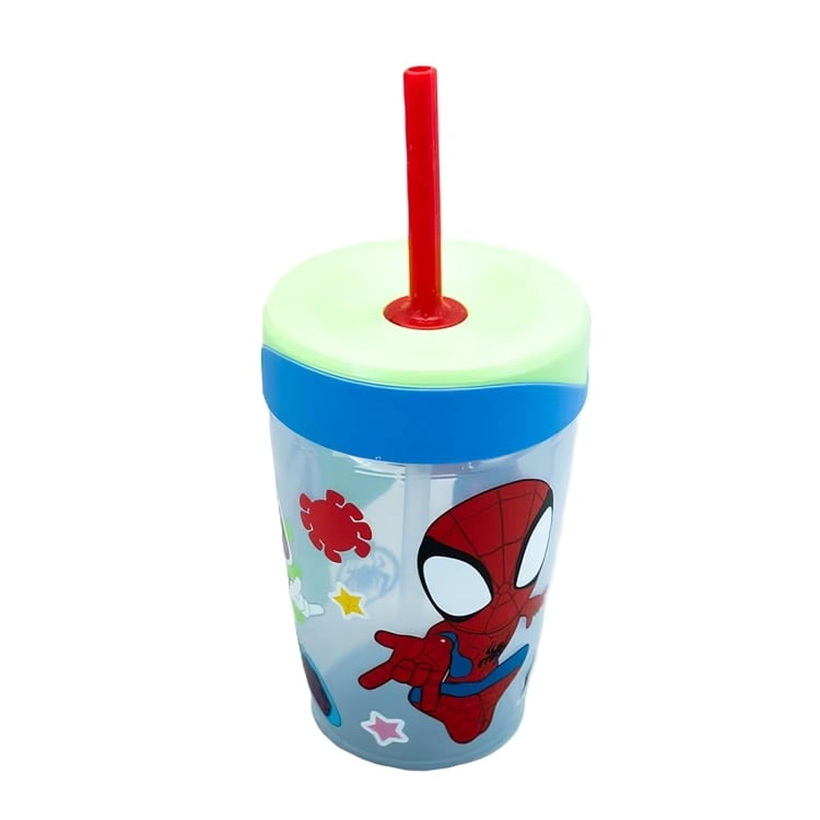 VASO CON BOMBILLA 520 ML SPIDER-MAN K PELICULA - 3