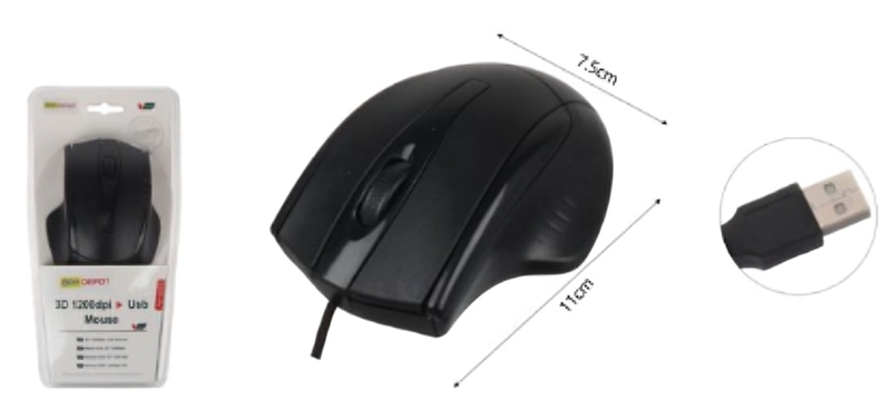 MOUSE ERGONOMICO USB SG-0108 - 1