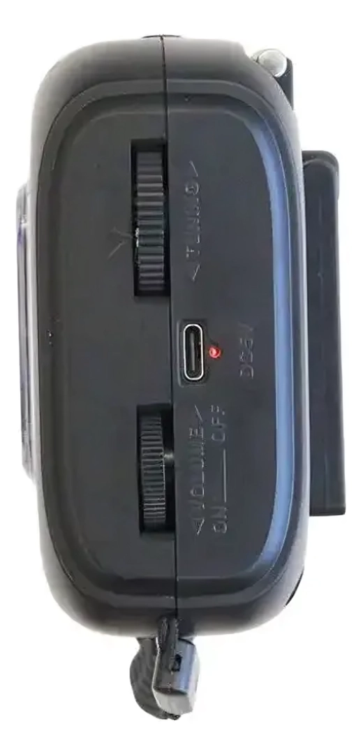RADIO PORTATIL FM/AM 3 BANDAS RELOJ LINTERNA COLOR NEGRO CMIK MK-158BT - 2