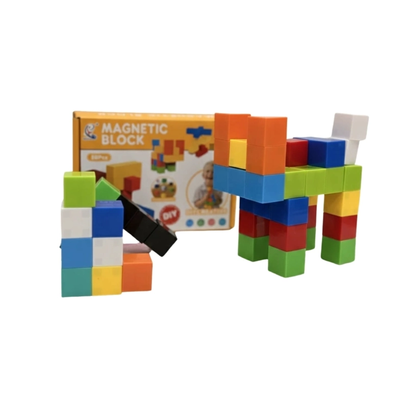 BLOQUES MAGNE TICOS DE COLORES 50 PIEZAS - 1